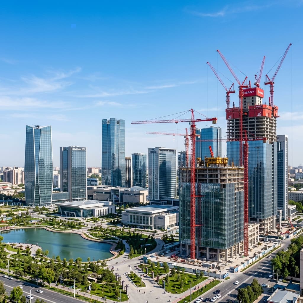 Жилой комплекс «Tashkent City» - major infrastructure project in Uzbekistan with SANY equipment