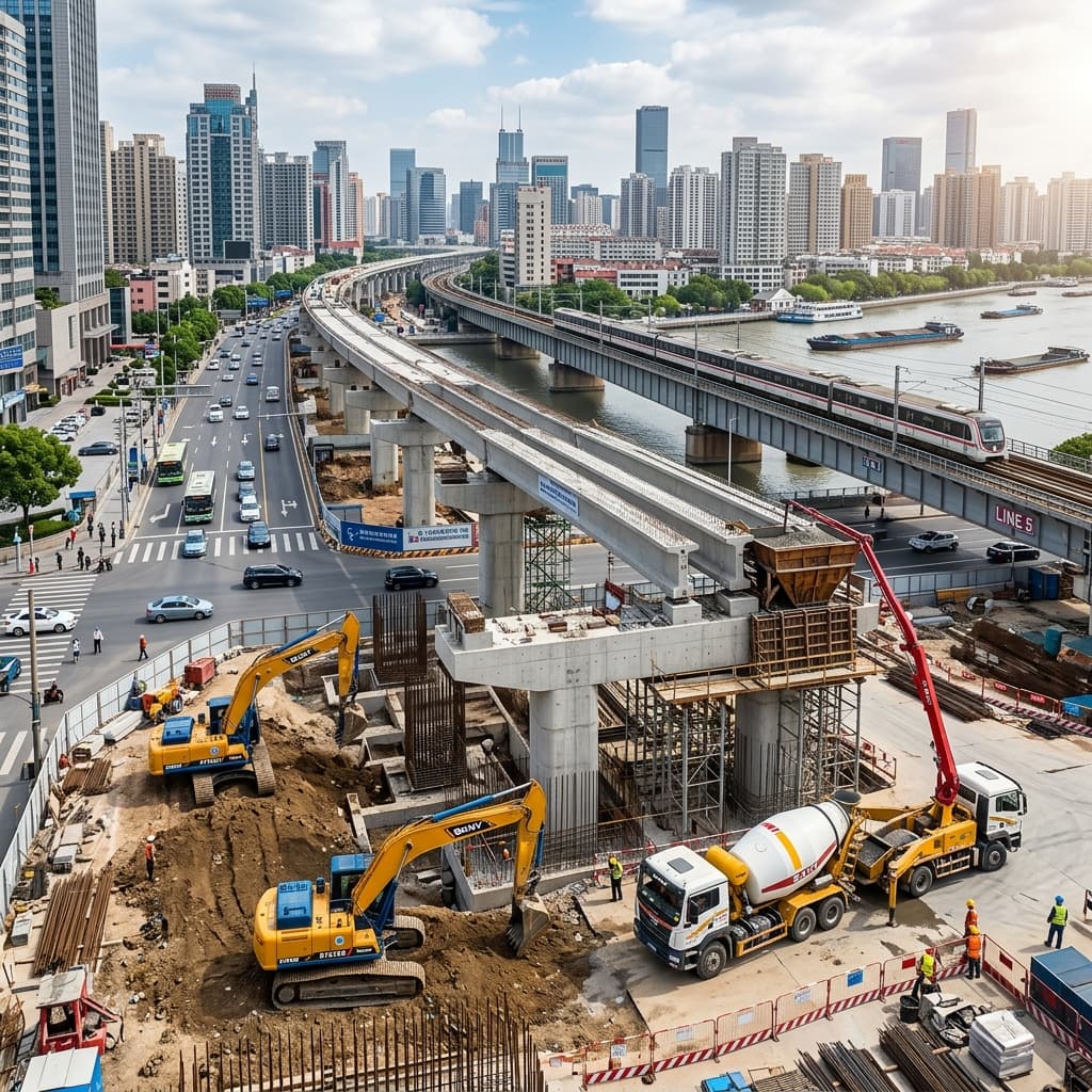 Ташкентское метро — Новая линия - major infrastructure project in Uzbekistan with SANY equipment